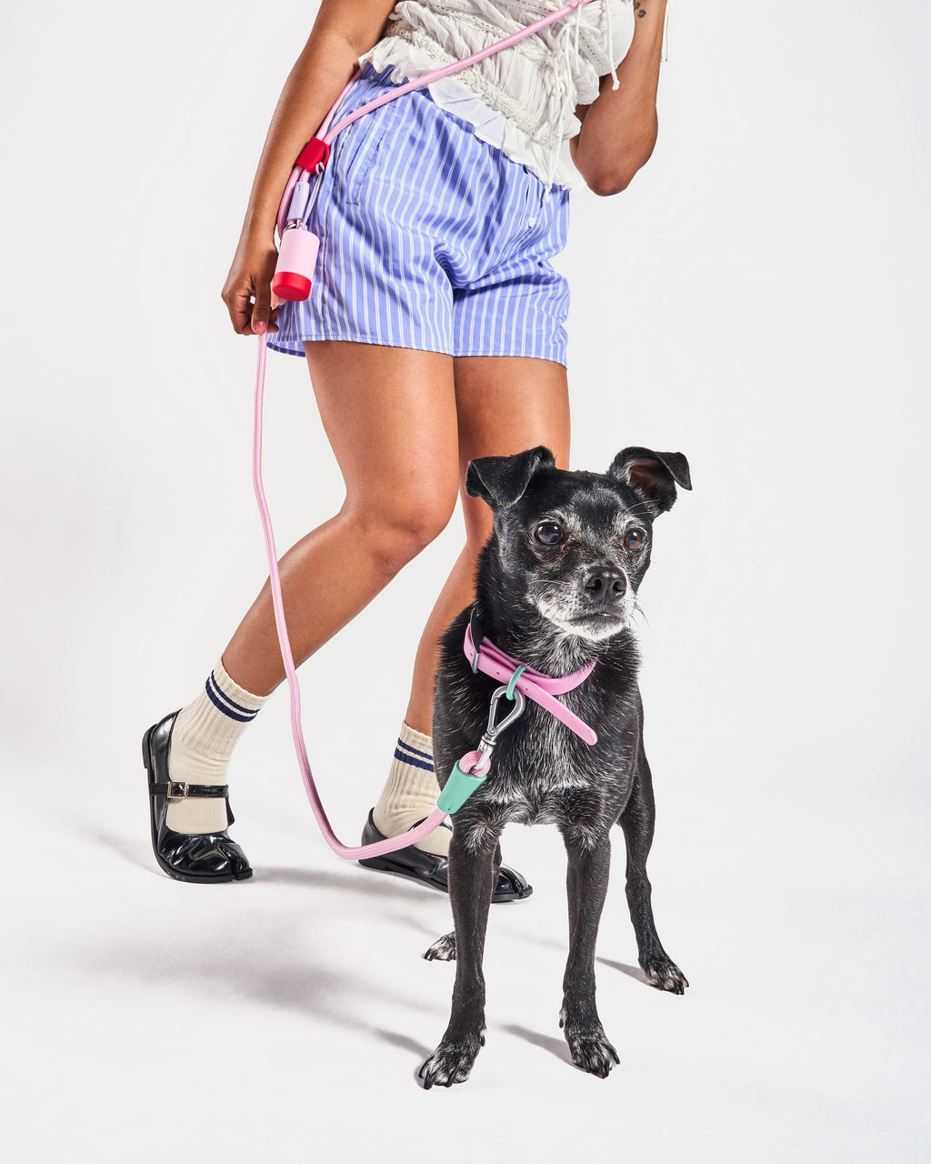 Waterproof Collar + Hands-Free Rope Leash Walk Kit