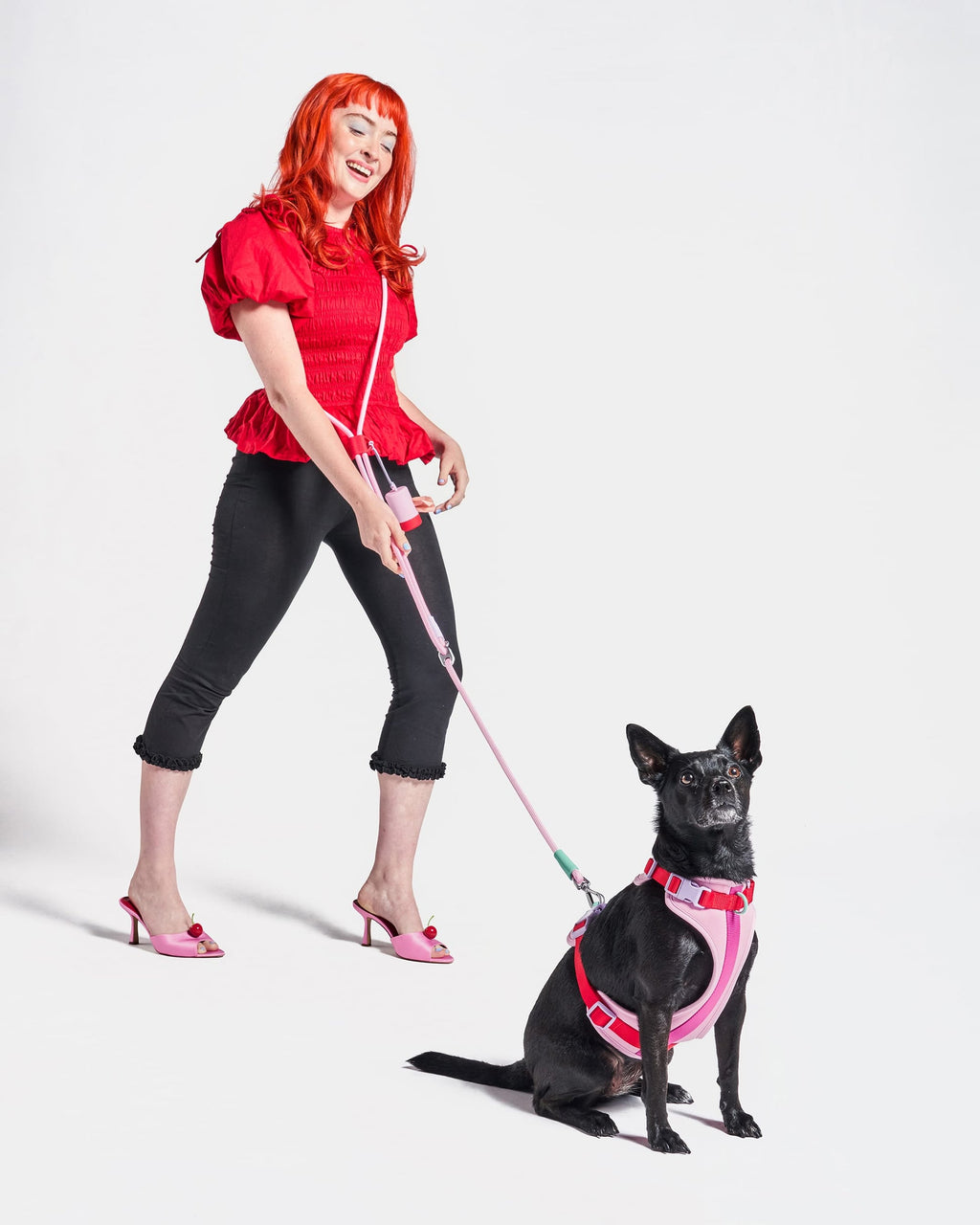 Cushioned Harness + Hands-Free Rope Leash Walk Kit